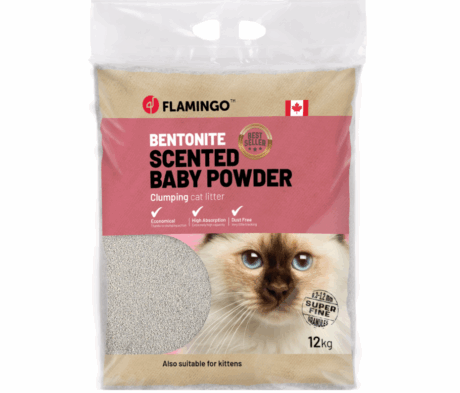 Flamingo Klontvormende kattenbakvulling Babypoeder 12kg