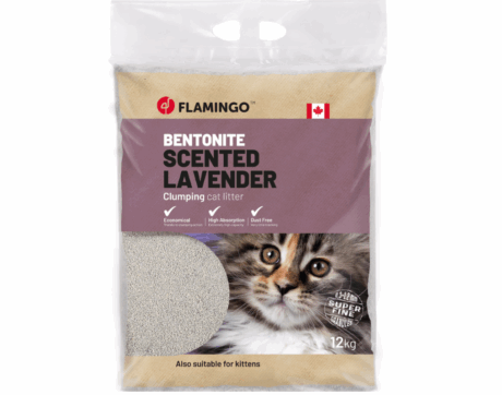 Flamingo Klontvormende kattenbakvulling met lavendel 12kg